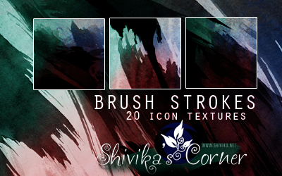 Brush Strokes Icon Textures