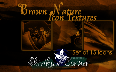 Brown Nature Icon Textures