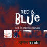 Red and Blue Icon Textures Pack