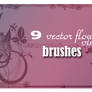 Vector Flowers_vines Brushes