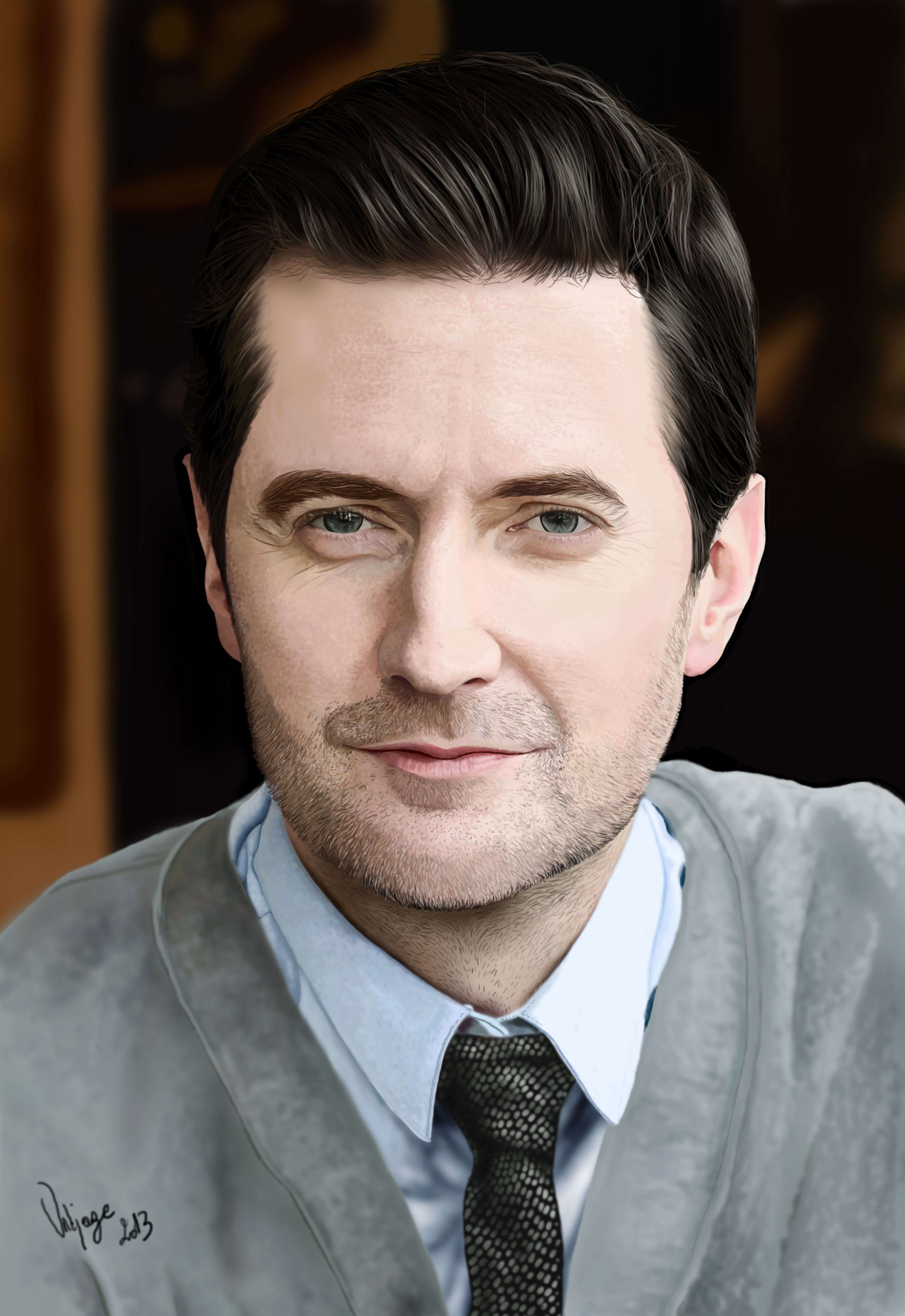 How to draw Richard Armitage - VIDEO