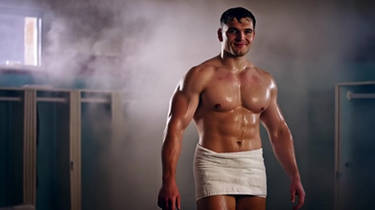 rugby player's intimate moment by RealMenAI on DeviantArt