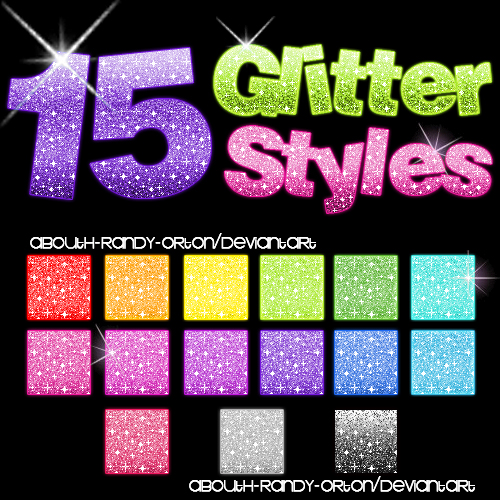 15 Glitter Styles For by UnlimitedPatrick on DeviantArt