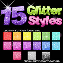 15 Glitter Styles For Photoshop