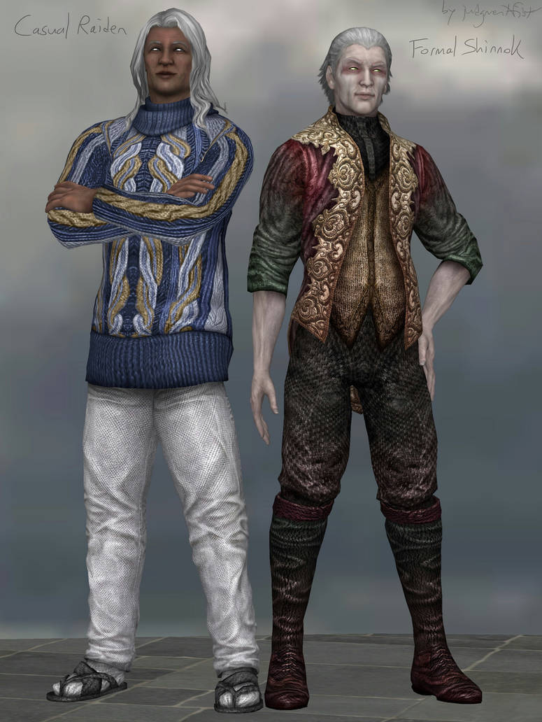 Casual Raiden and Formal Shinnok [xps download] by judgemk on DeviantArt