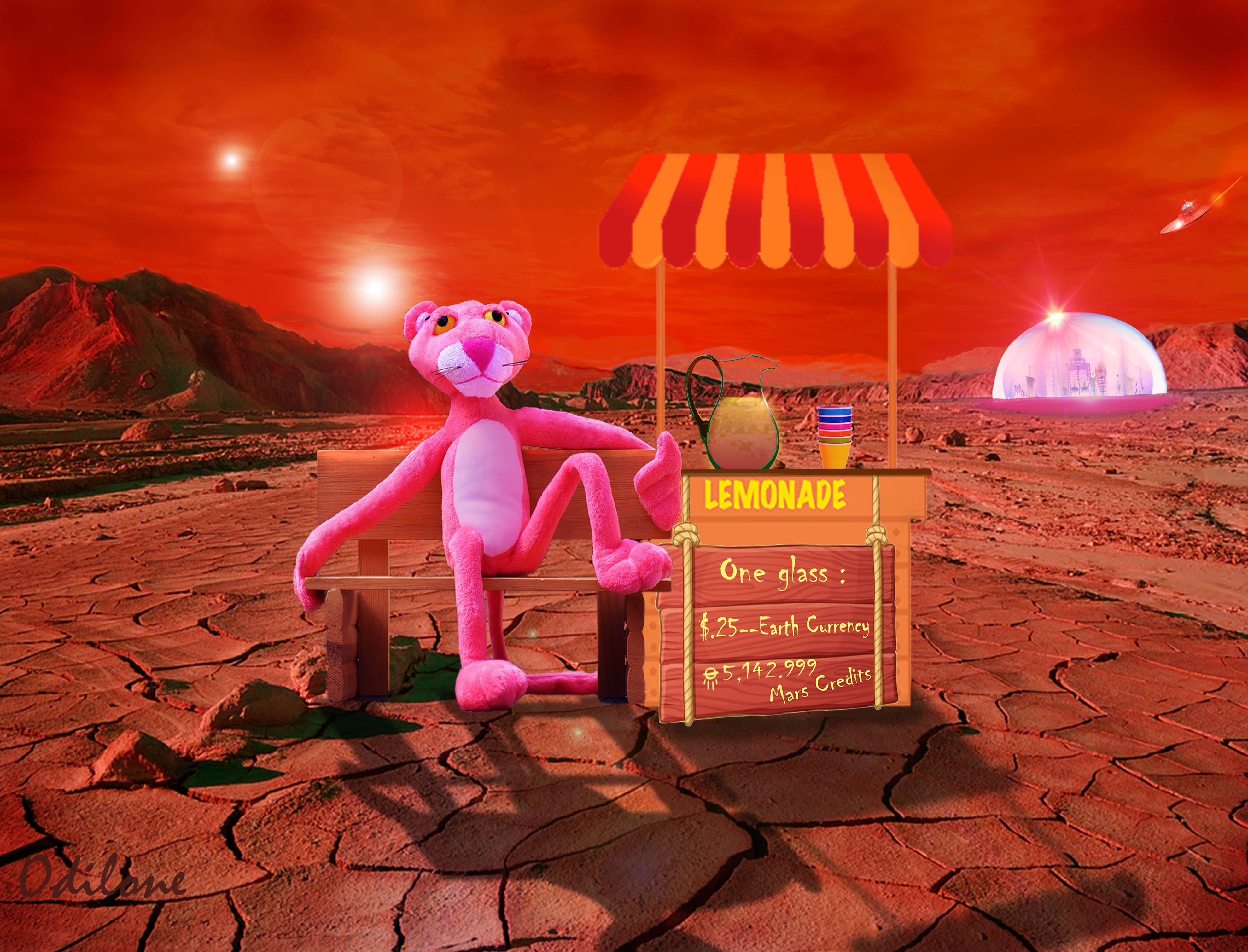 Mash Up Challenge: Pink Panther on Mars