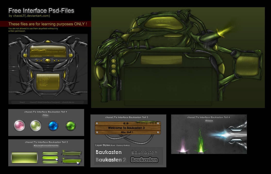Free Interface PSD-Files by chaosLT on DeviantArt