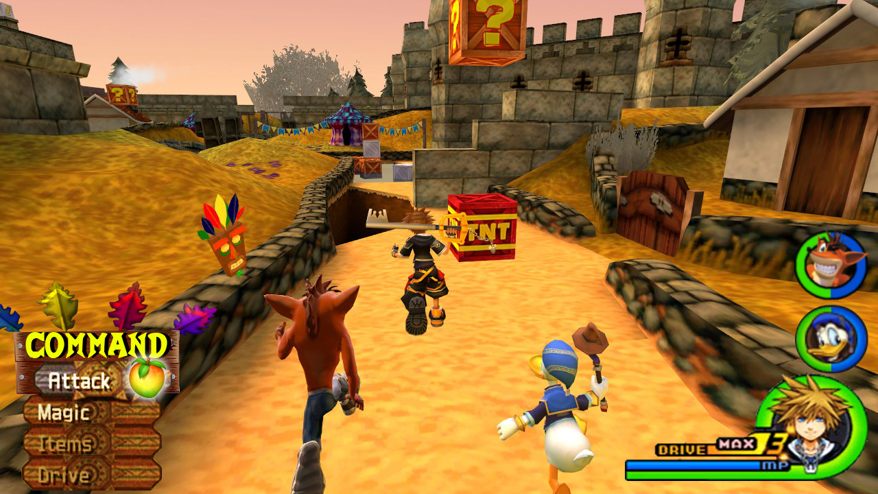 Kingdom Hearts - Crash Bandicoot World by OneKingdomPlanet on DeviantArt