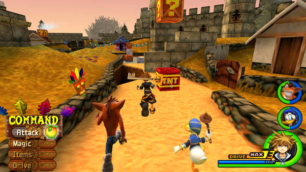 Kingdom Hearts - Crash Bandicoot World