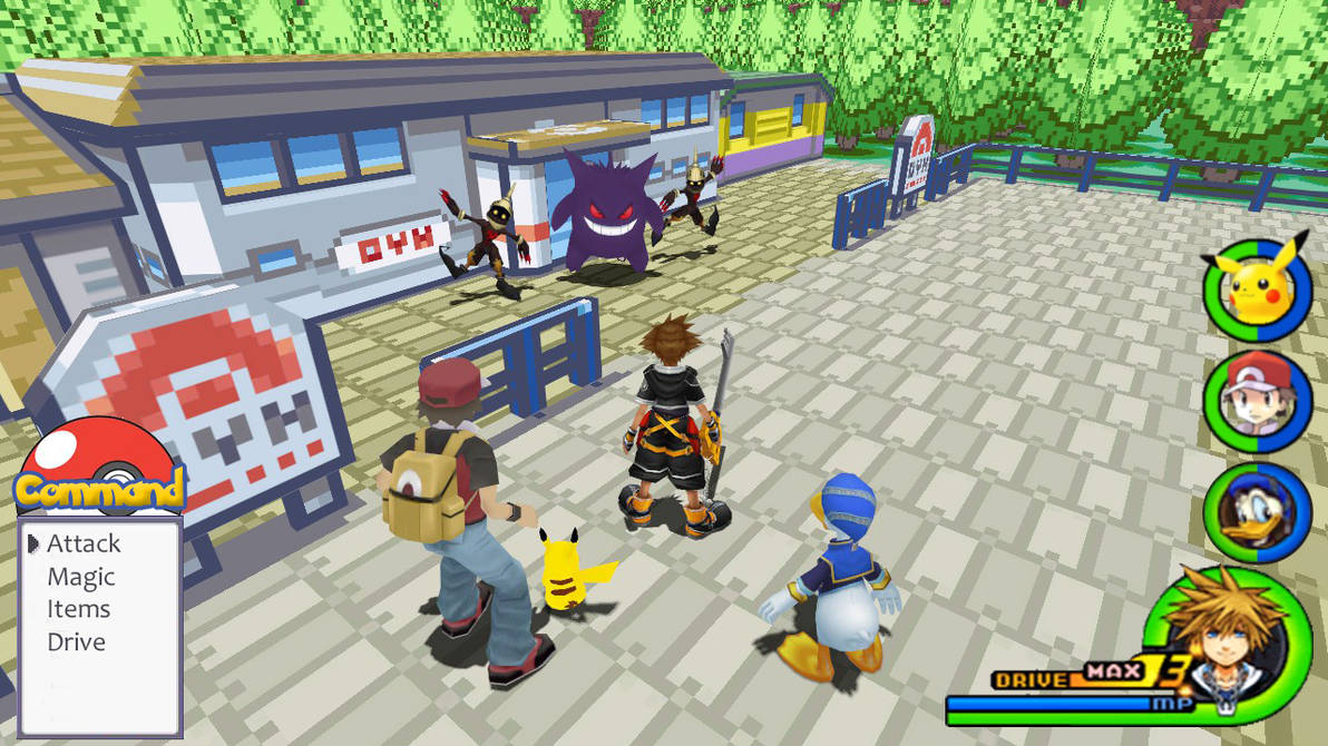Kingdom Hearts - Pokemon World by OneKingdomPlanet on DeviantArt