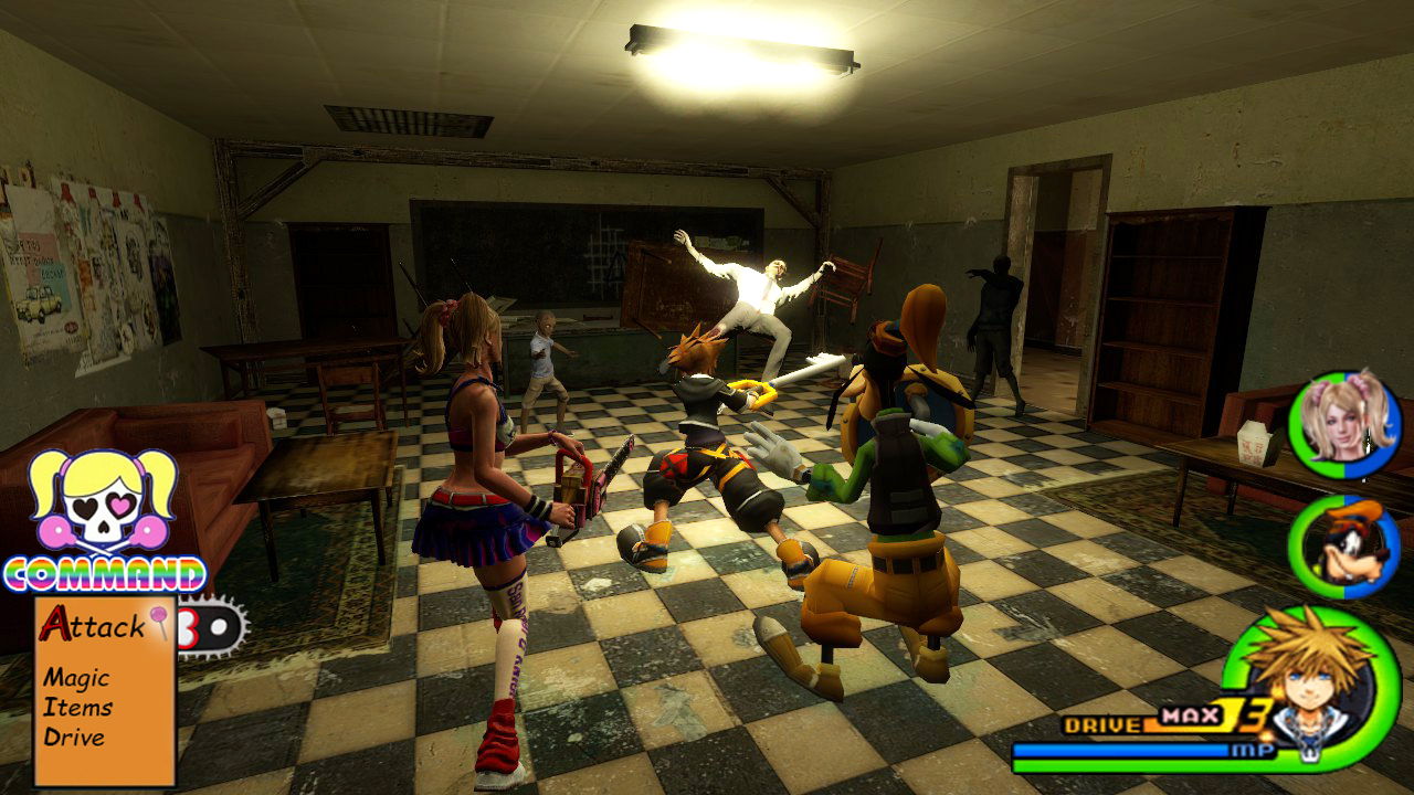 Kingdom Hearts - Lollipop Chainsaw World