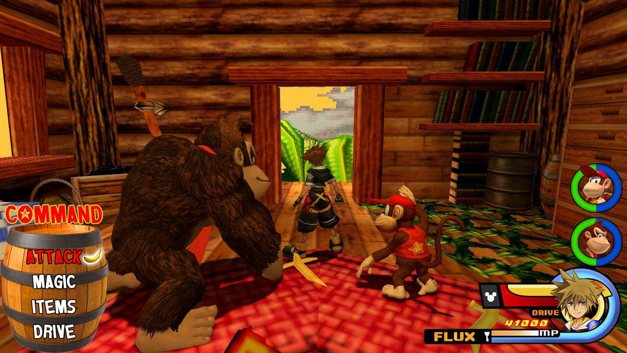 Kingdom Hearts Donkey Kong World by on DeviantArt