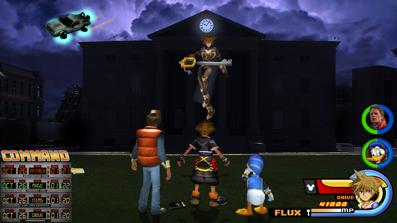 Kingdom Hearts - Back to the Future World by OneKingdomPlanet on DeviantArt