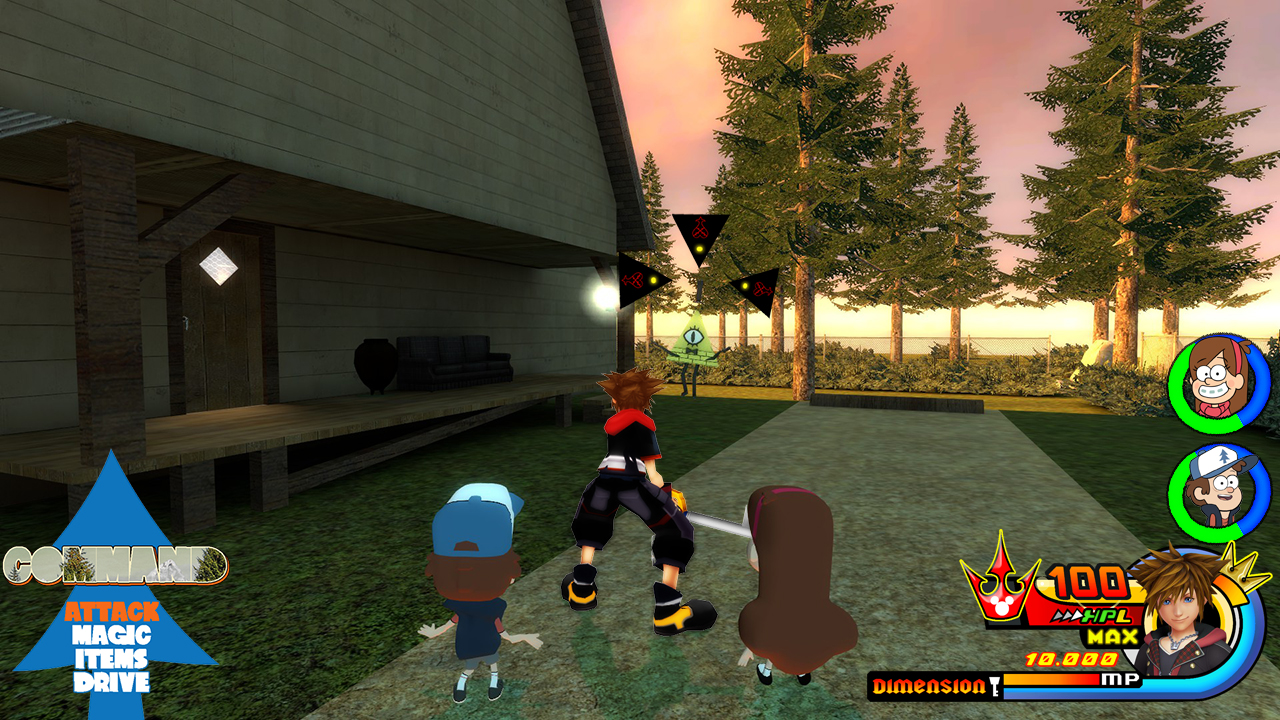 Kingdom Hearts - Gravity Falls World by OneKingdomPlanet on DeviantArt