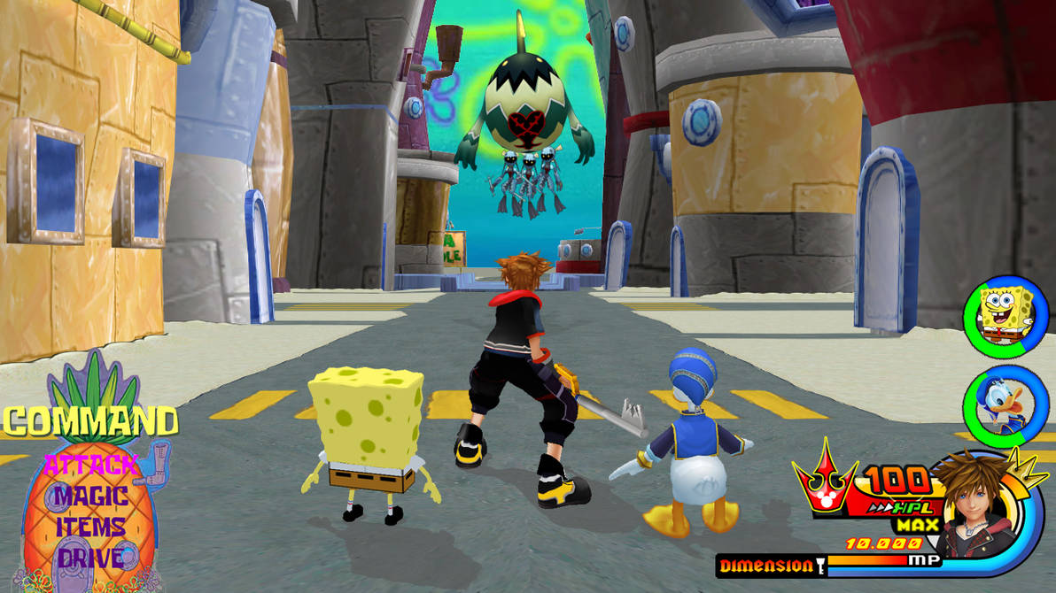 Kingdom Hearts - SpongeBob SquarePants World by OneKingdomPlanet on ...
