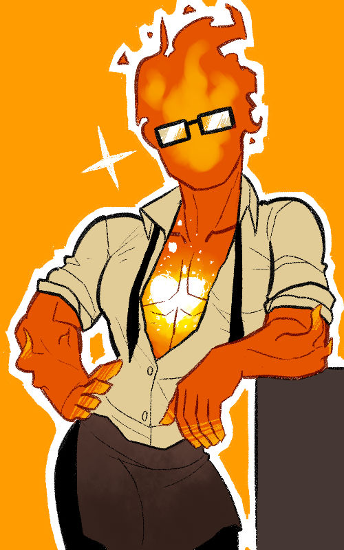 Hot for You (Grillby x Reader) by MechaMoonStone on DeviantArt