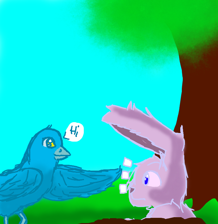 the bird and the rabbit by Galactic-bearna on DeviantArt