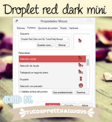 Cursor Droplet Red Dark mini