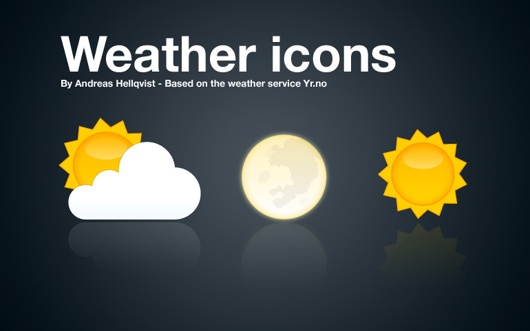 Weather icons for use with YR.no