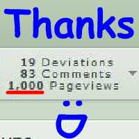 Thanks For 1,000 Pageviews