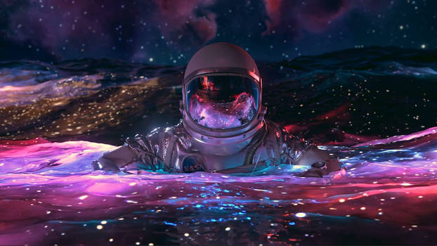 Astronaut In the oceanLive wallpaper