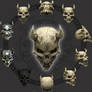E S Demon Skull