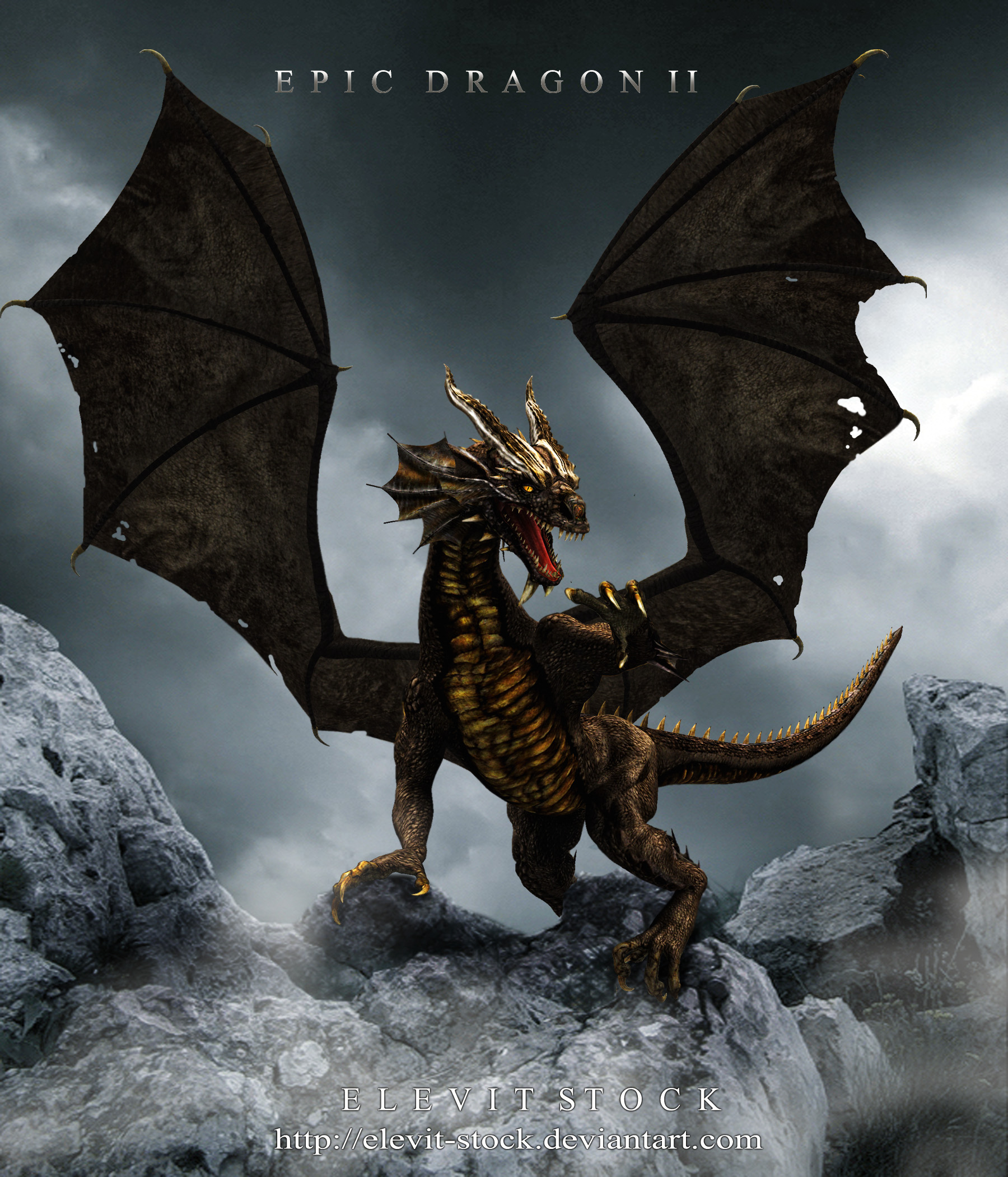 E-S Epic Dragon II by Elevit-Dragon-Stock on DeviantArt