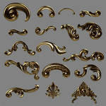 E-S Golden ornaments by Elevit-Stock