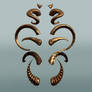 Golden Ornaments Horns