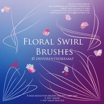 Floral Swirl Brushes