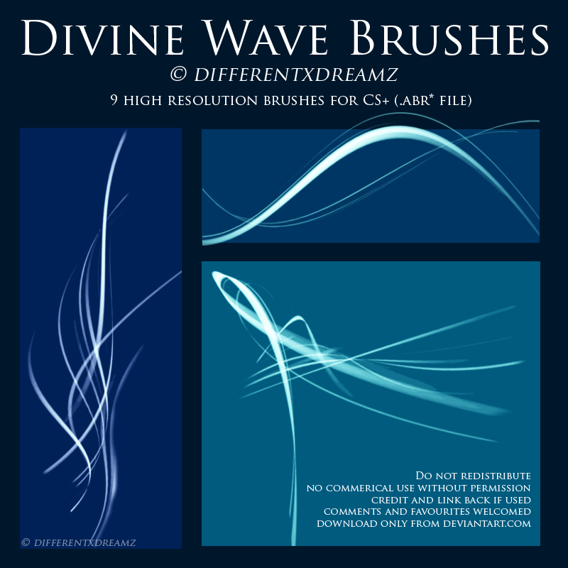 Divine Wave Brushes by differentxdreamz