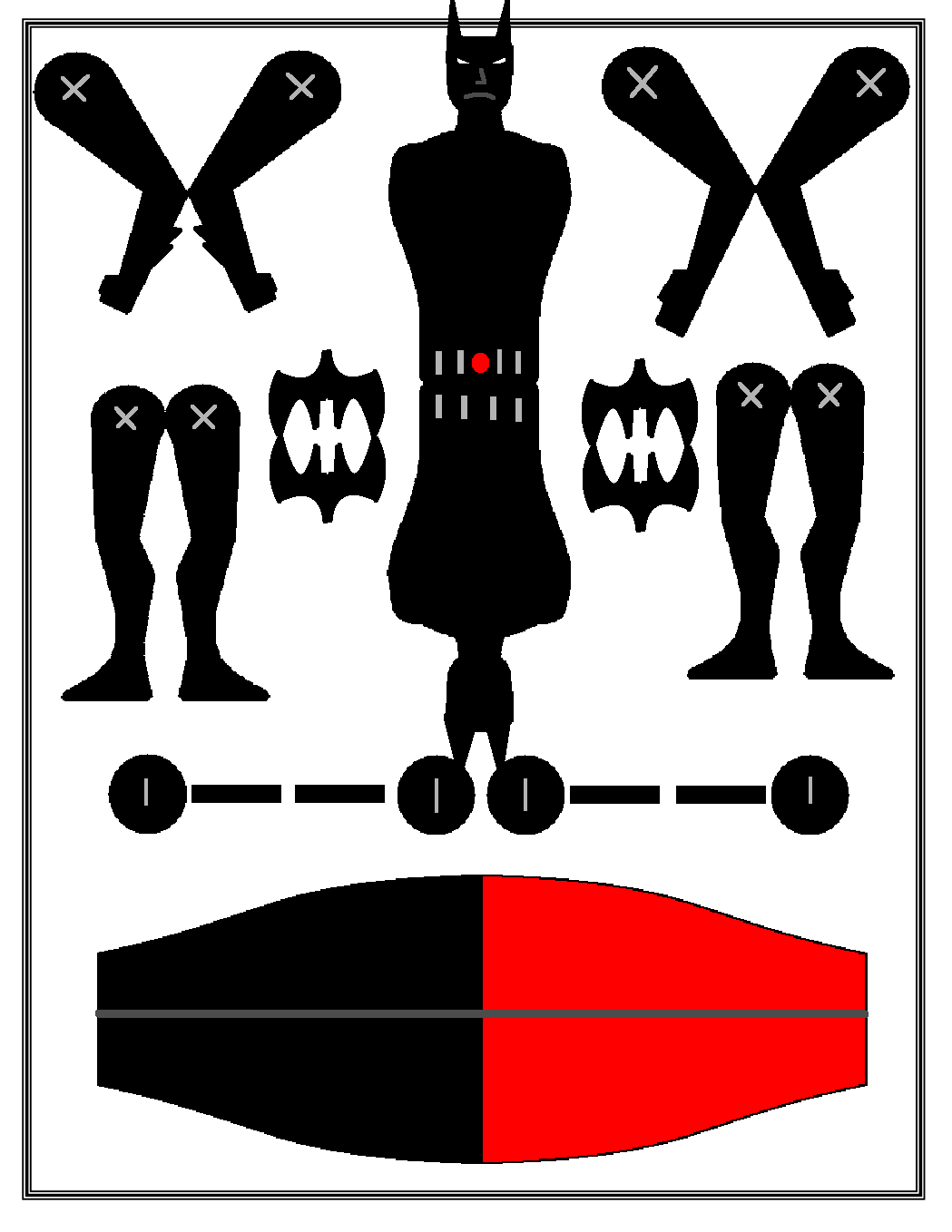 Batman Beyond Batarang Paper