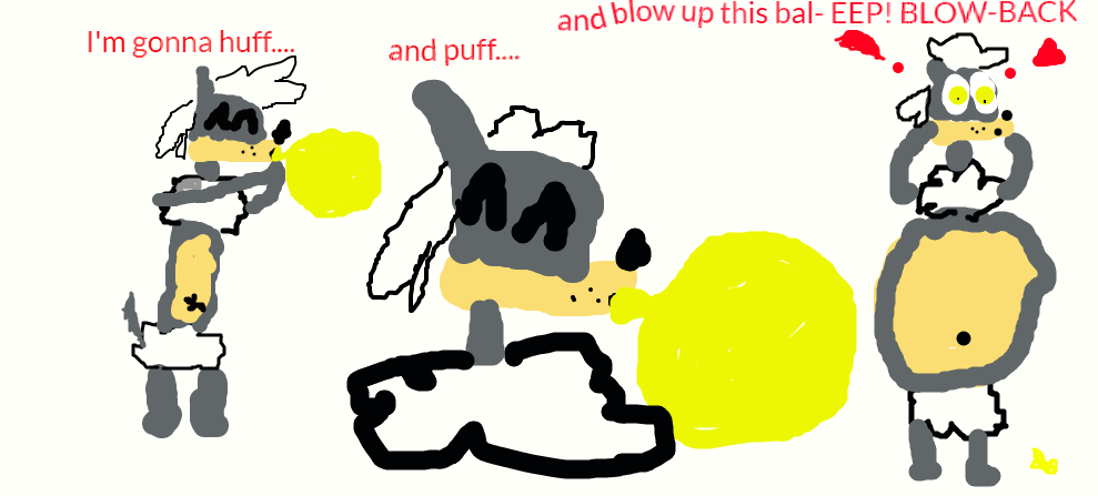 huff and puff and blow-back?! by Baconthedra-hog on DeviantArt