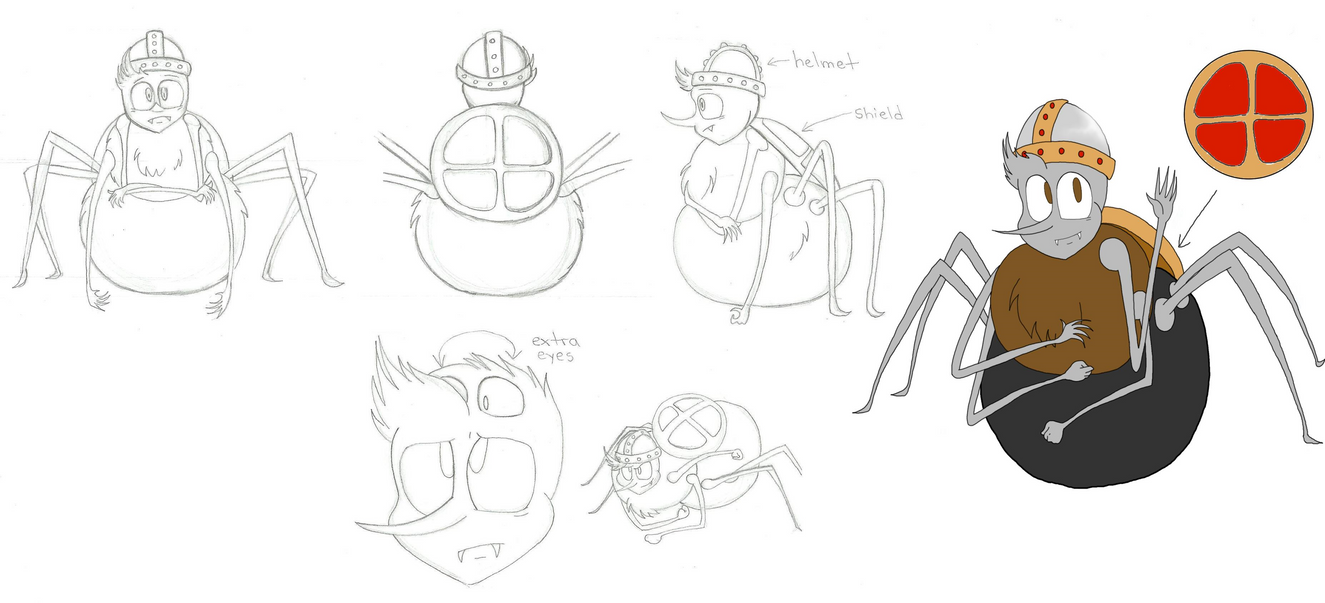 Spirk the spider reference sheet by 8-Bit-Britt on DeviantArt