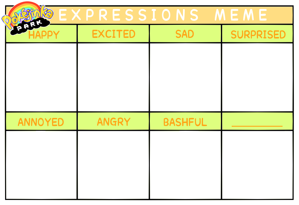 PKJP Expressions Meme Template by ayamei on DeviantArt PKJP Expressions Meme Template by ayamei on DeviantArt
