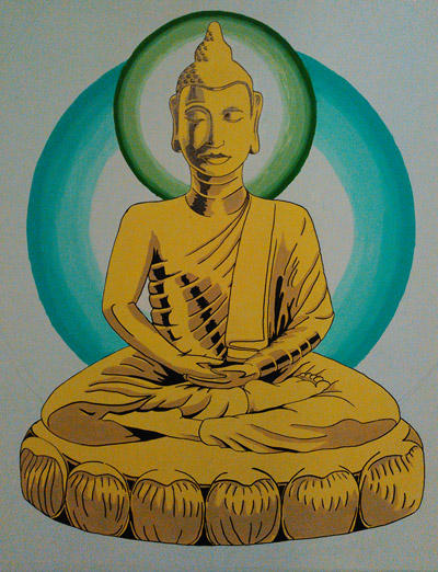 Buddha Wall Painting By Sm00ps On Deviantart