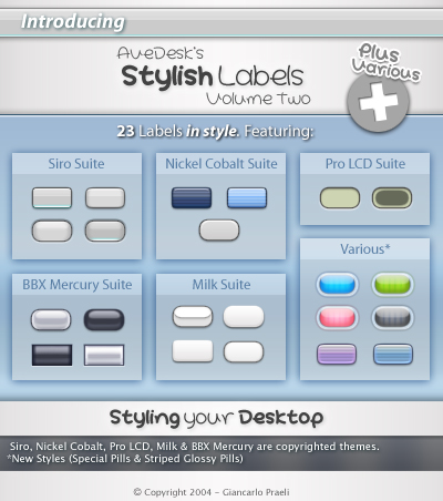 Stylish Labels 2 for AveDesk