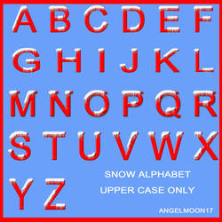 SNOW ALPHABET UPPER CASE