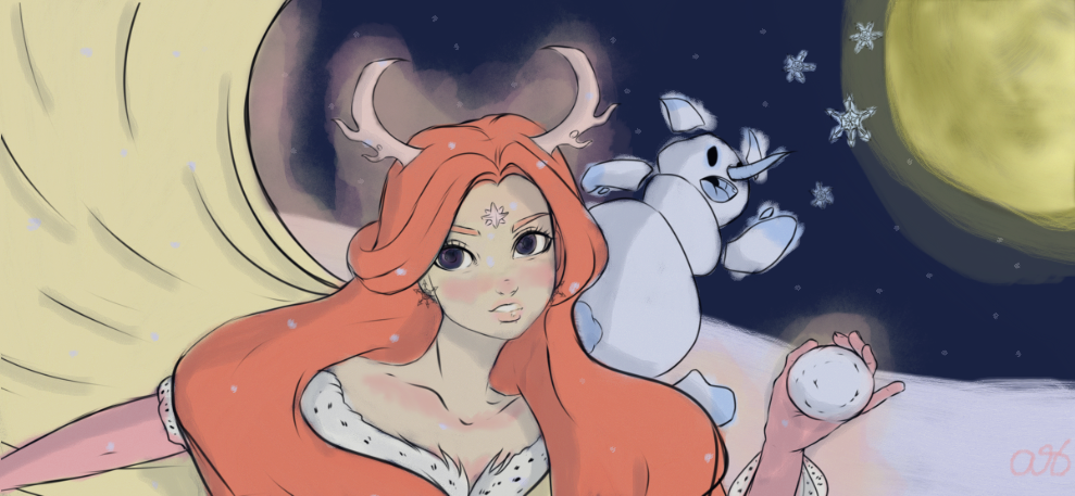 Winter Night by RandomStuffStudiosAS on DeviantArt