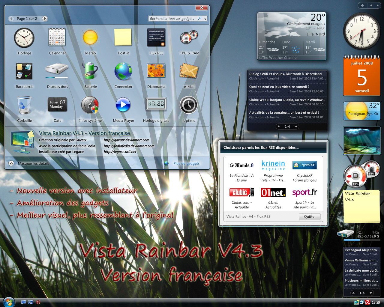 Vista Rainbar V4 Fr