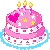 Kawaii pink cake