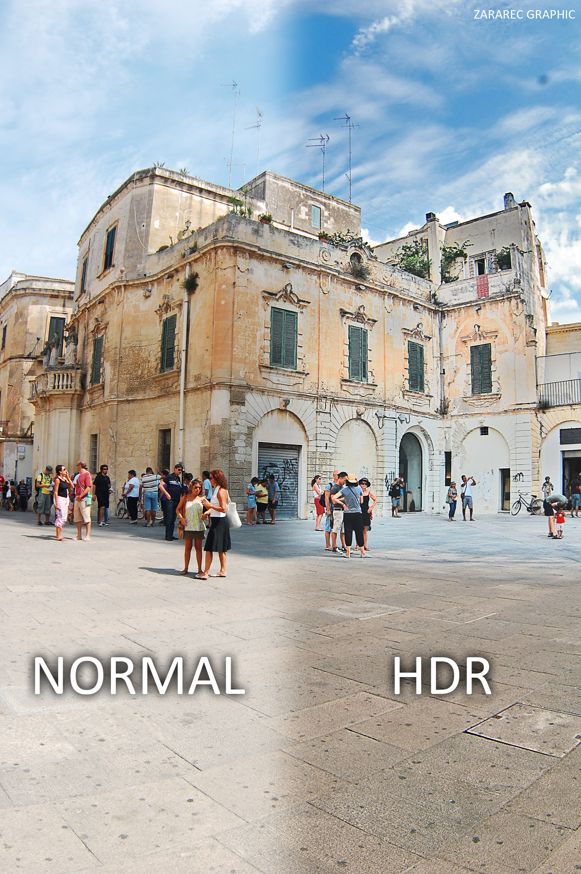 Fake HDR action