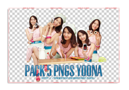 pack 5 pngs  Yoona