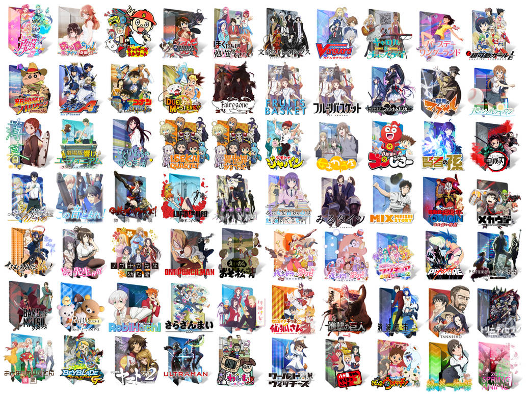 Anime Spring 2019 Folder Icon Pack by Edgina36 on DeviantArt