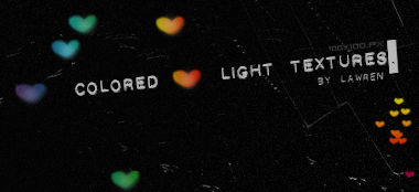 colored-heart light textures