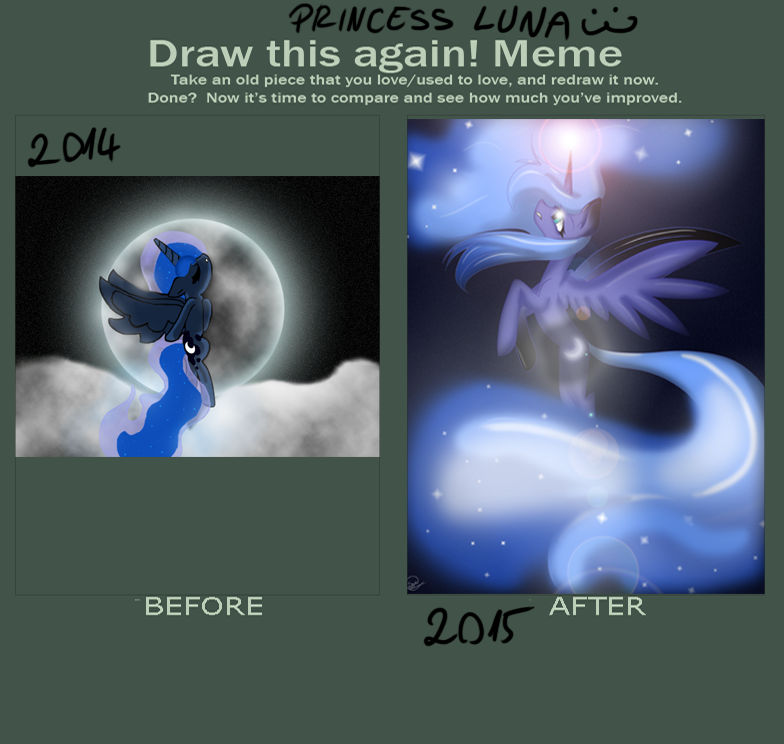 Princess Luna Draw This Again by KisaraDoesArt16 on DeviantArt