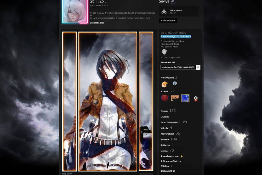 pics Mikasa Ackerman Steam Artwork storm mikasa animated steam artwork