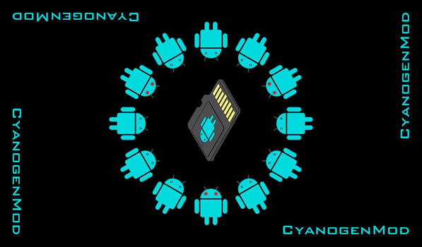 Bootanimation CyanogenMod Wheel-B02 [1024x600]