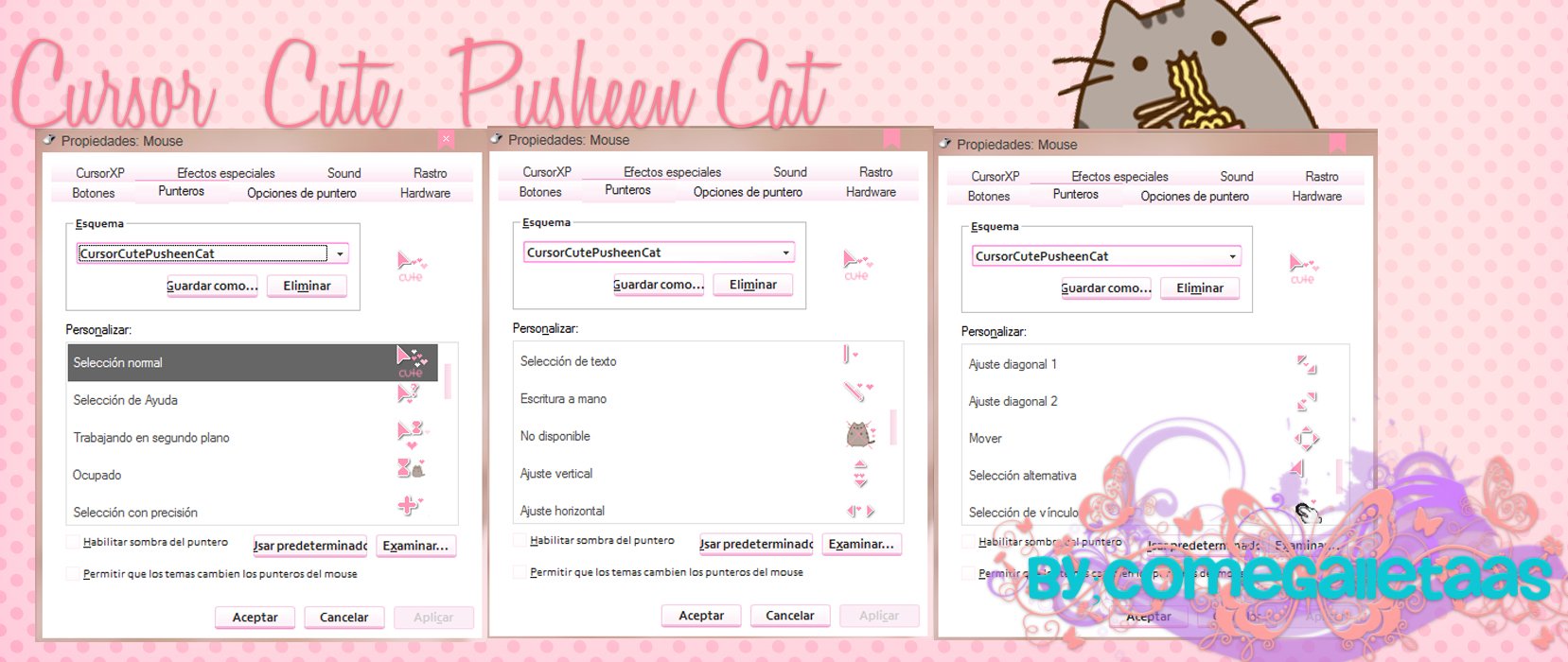 Cursor Cute Pusheen Cat By Me :)