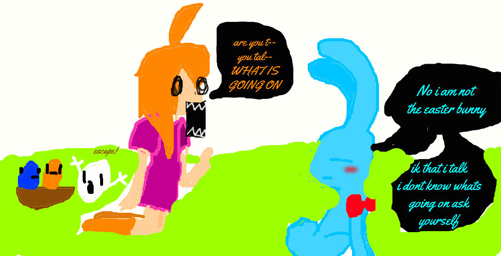 Talking Rabbit Deviantart the talking bunny by EnderKittyDraws on DeviantArt